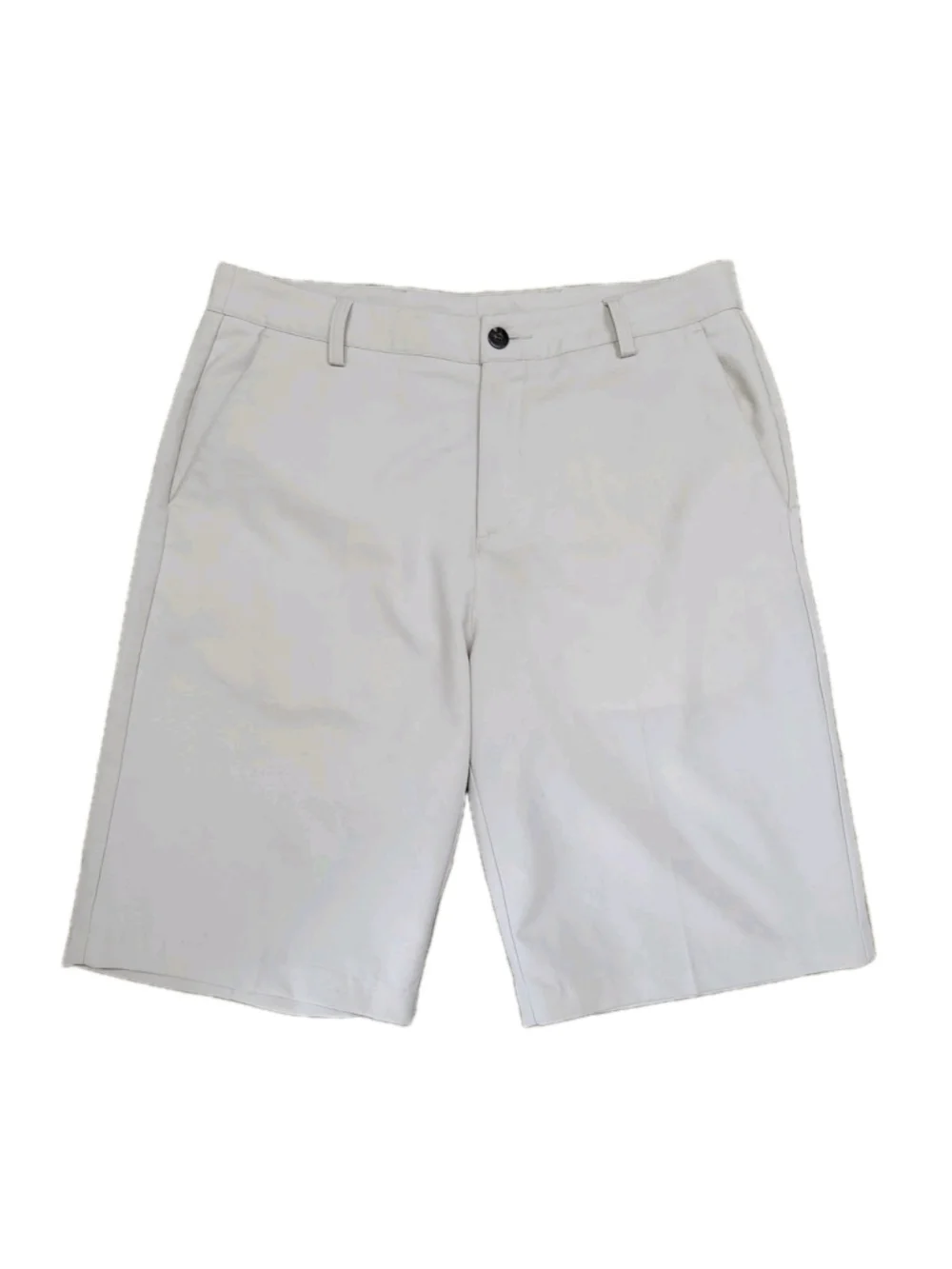 Adidas Climacool Men's Beige Golf Flat Front Slash Pockets Shorts 32 Inseam 10
